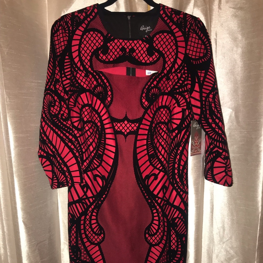 Detailed red dress